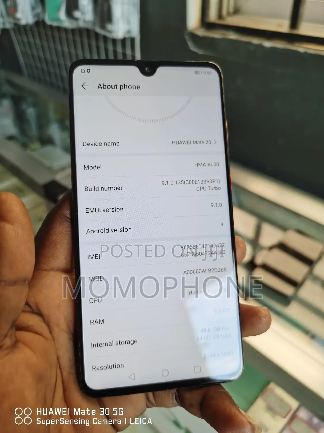 Huawei Mate 20 Dual SIM 64 GB Black