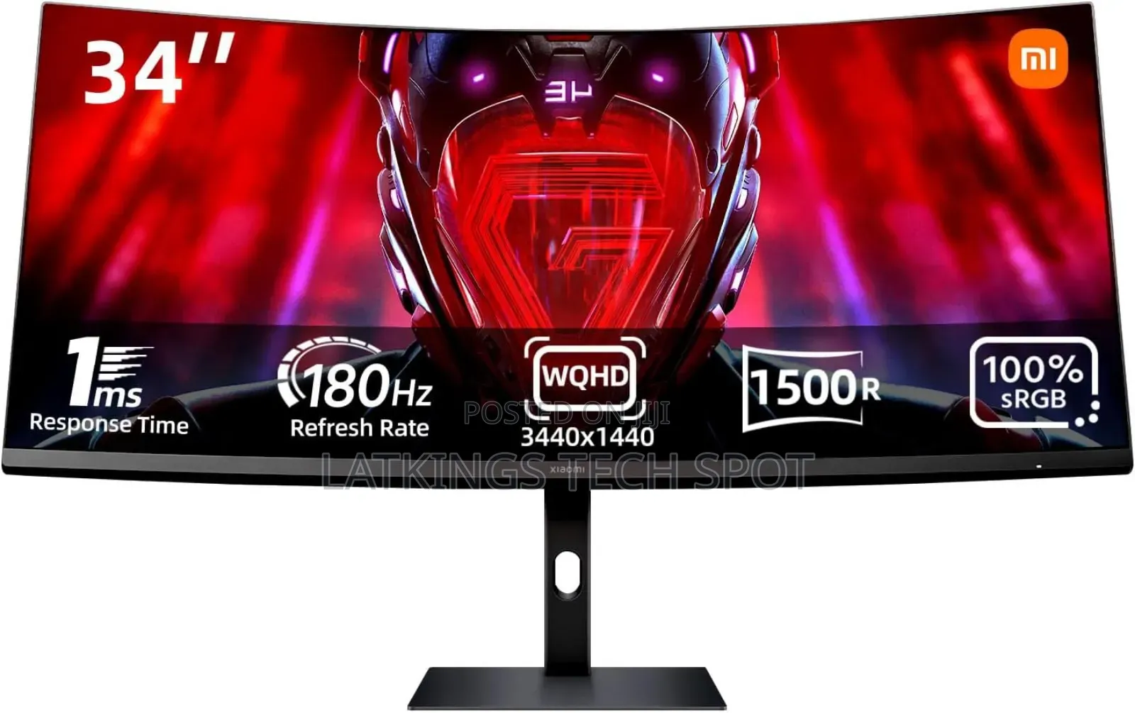 Xiaomi Curved Gaming Monitor 34-Inch 3440*1440 180hz