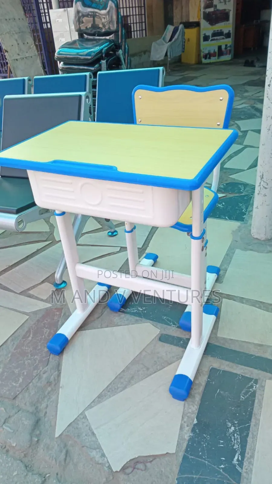 Study Table and Chair Set Adjustable RTUX