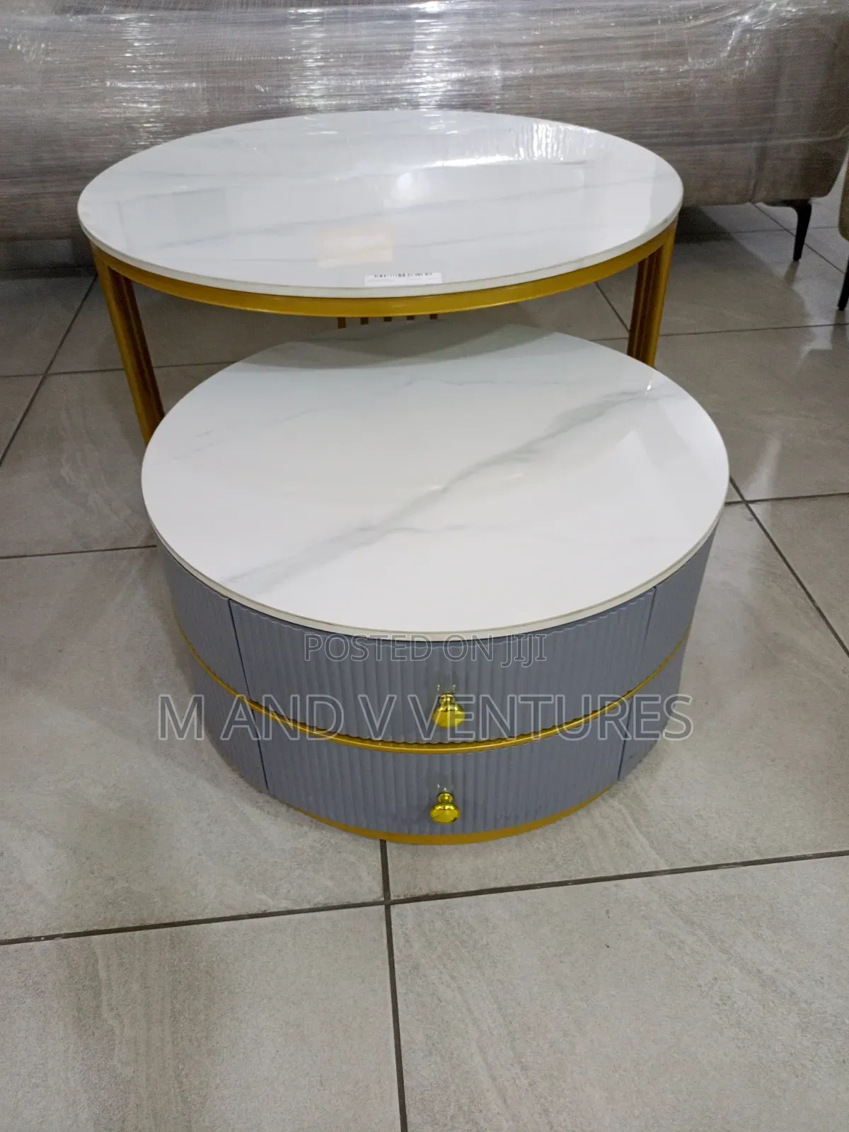 Center Table Vel Gray Set