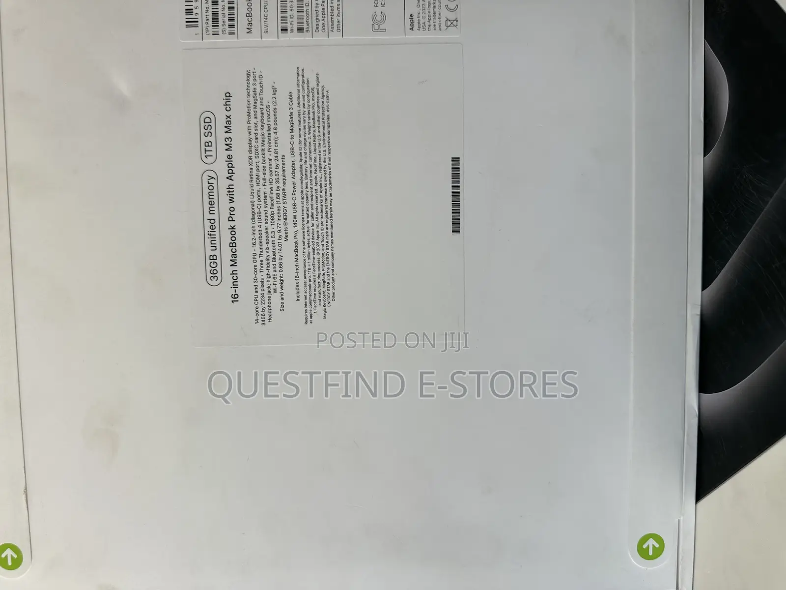 New Apple MacBook Pro 2023 M3 Max 16-Inch 36GB Apple M3 Max SSD 1T