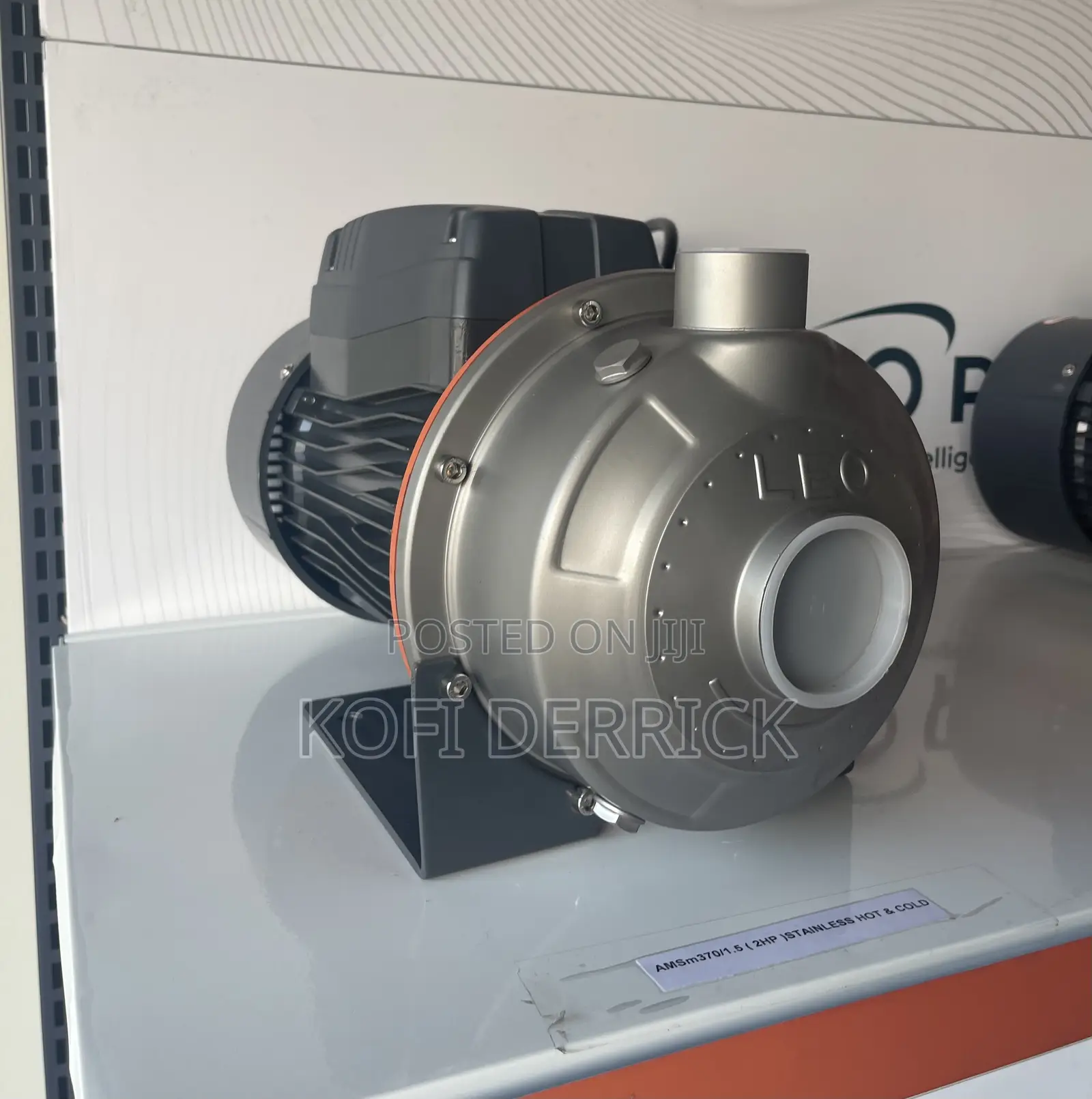 2hp Water Pump - Stainless -2hp Leo Water Pumping Machine