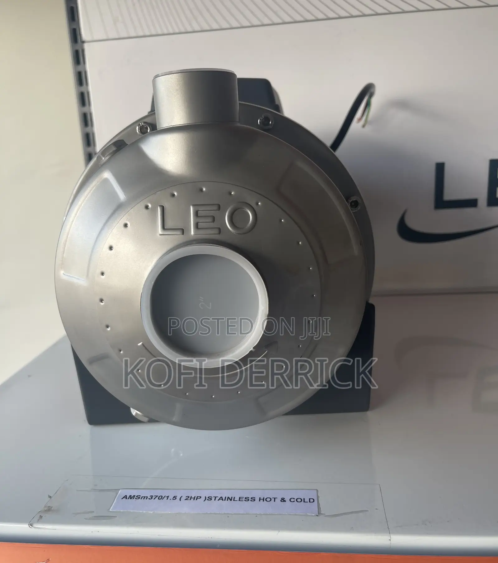 2hp Water Pump - Stainless -2hp Leo Water Pumping Machine