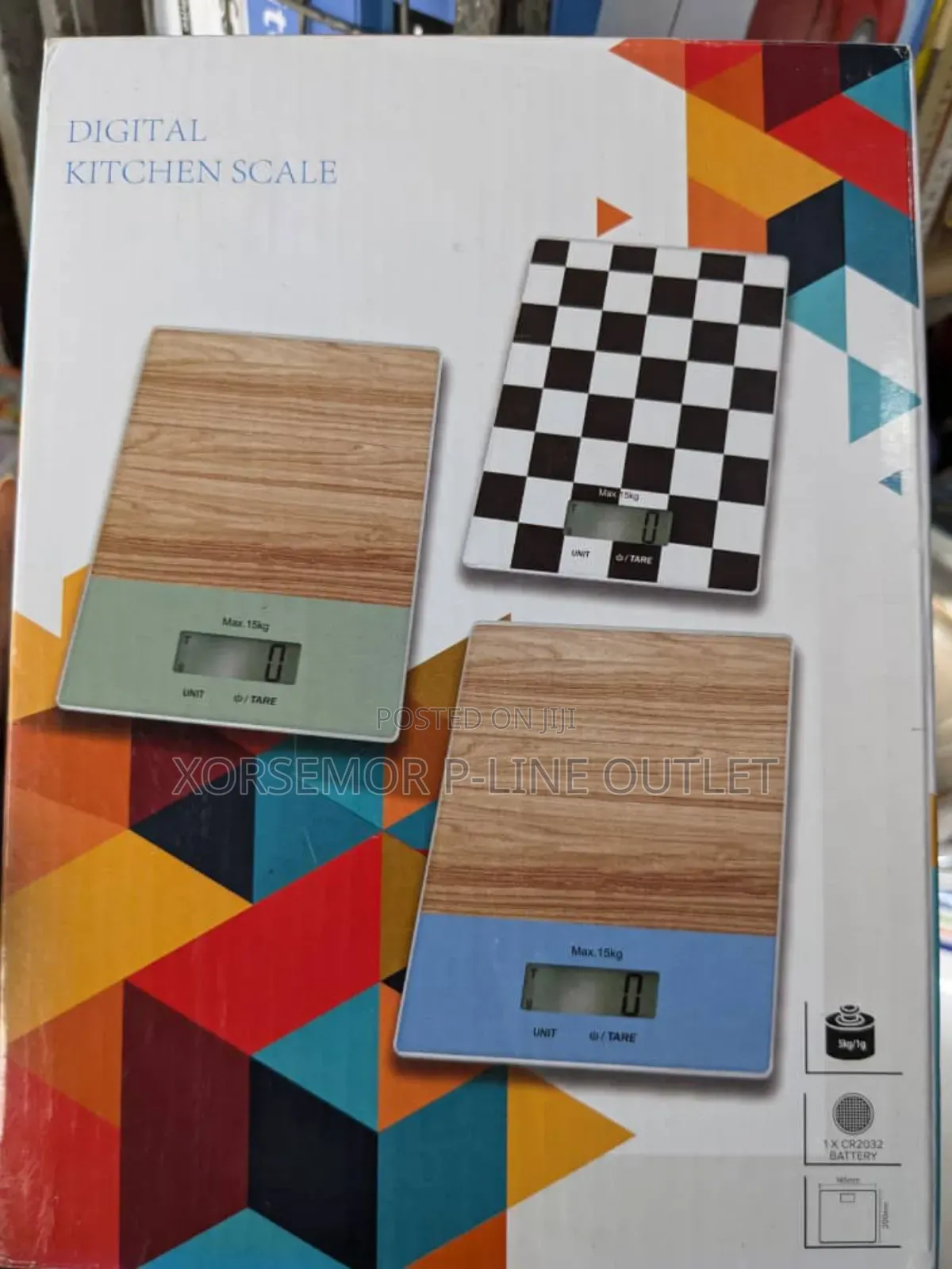 Portable 15kg Digital Kitchen Scale