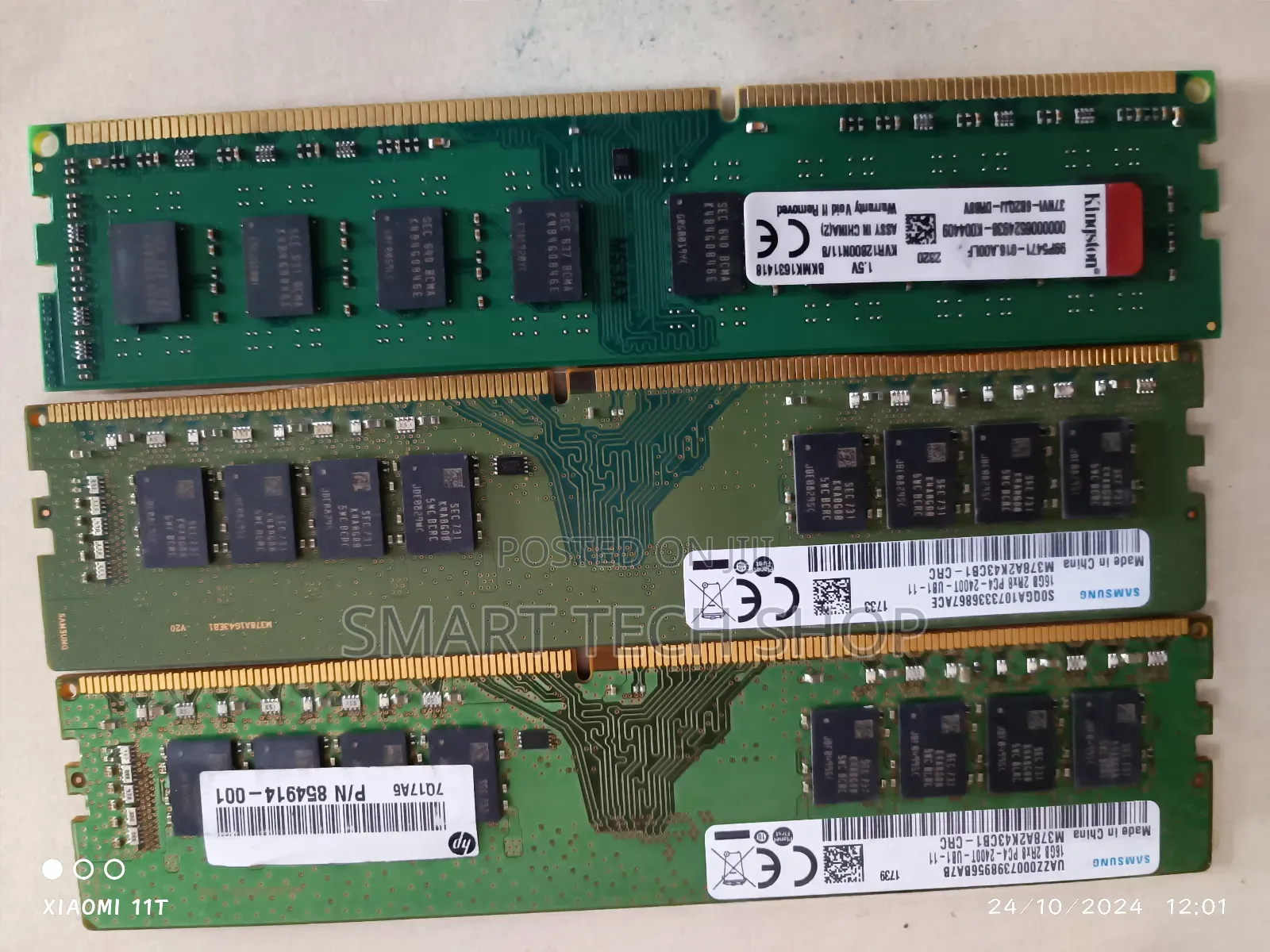 16gb PC4 2400T Desktop Memory Ram