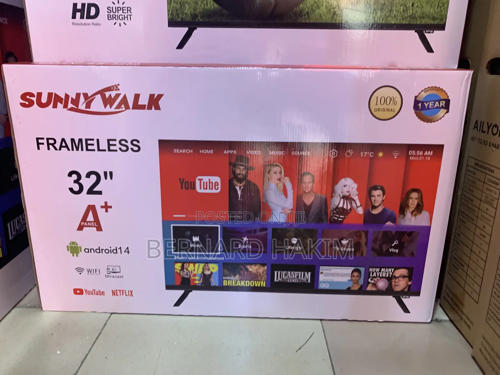 Sunny Walk 32” Smart Tv Digital Satellite