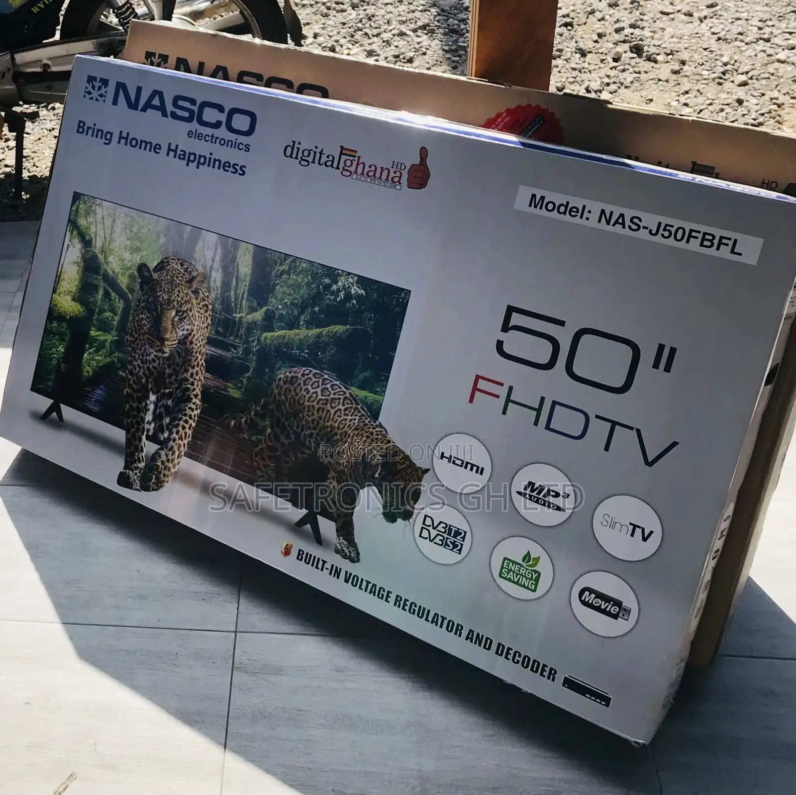 Available (Black) 50 Inch Digital LED Nasco Satellite Tv