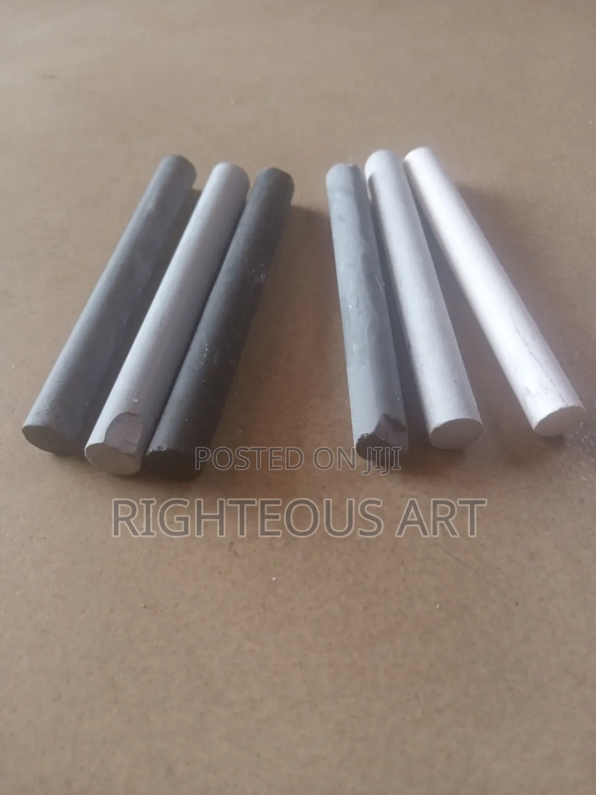One Stick of Compressed Grey Charcoal Sticks