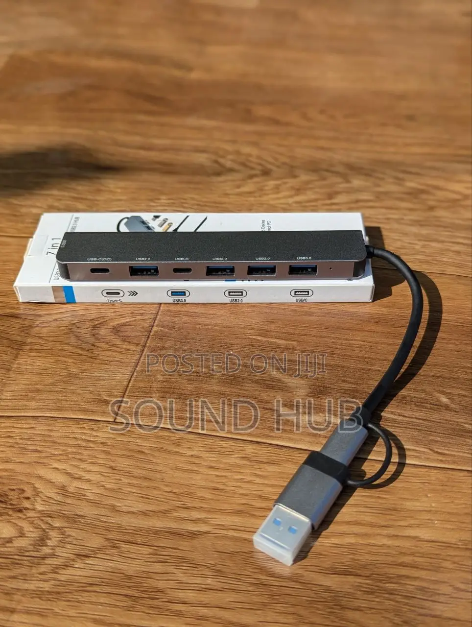 7in1 Multi Ports Usb Type C Hub Splitter Adapter Expansion