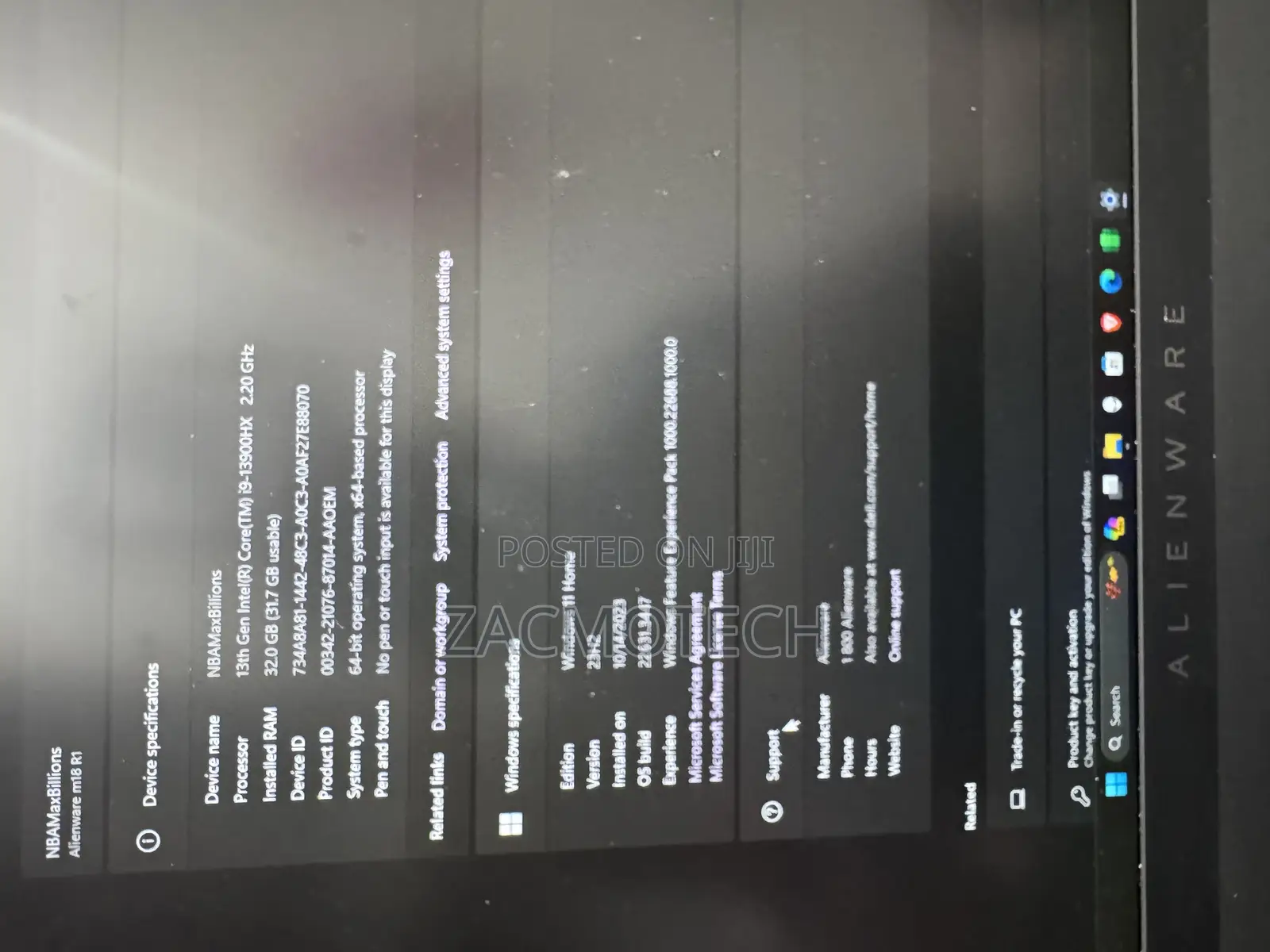 Laptop Alienware M17x R2 32GB Intel Core I9 SSD 1T