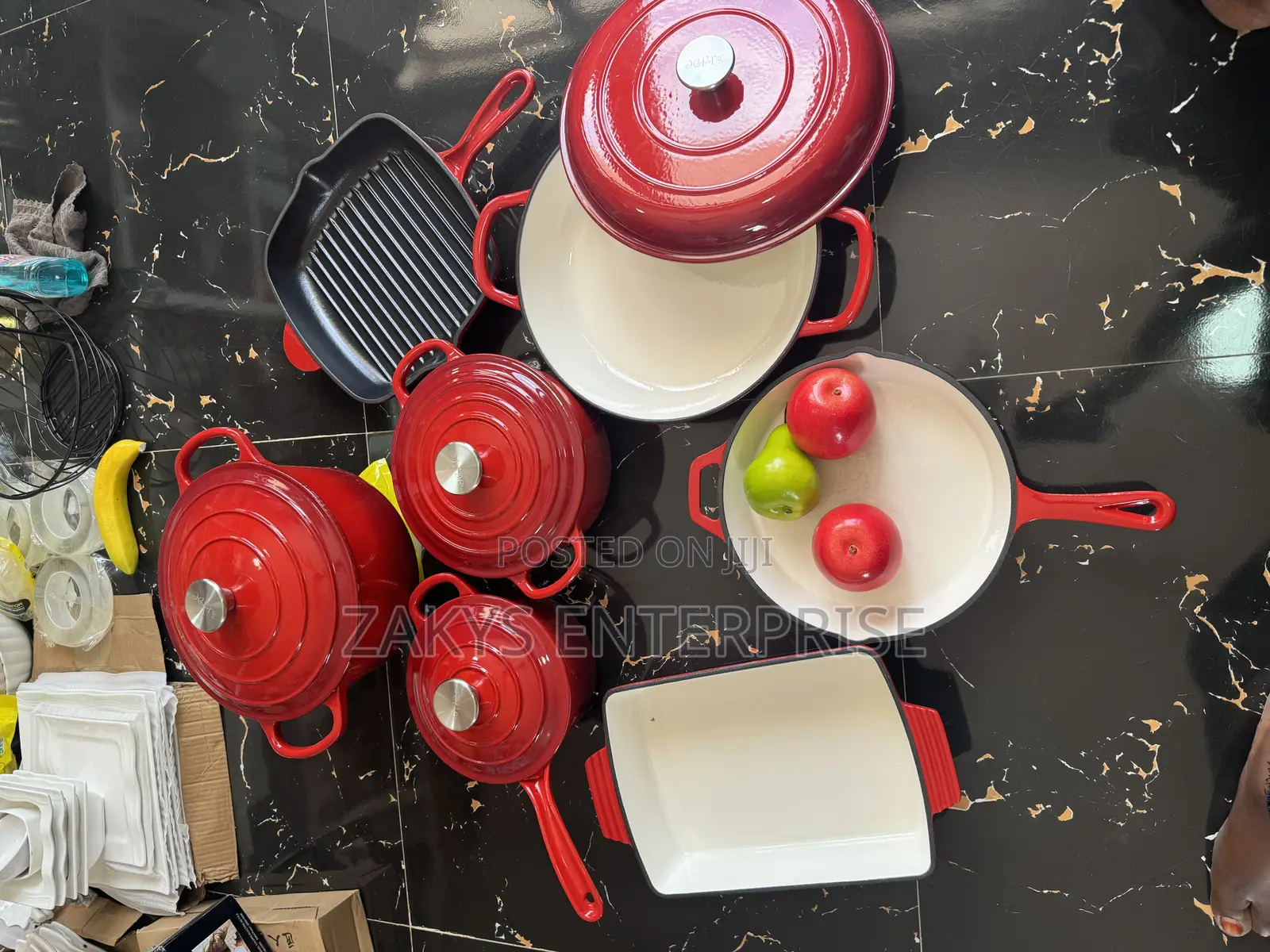 Cast Iron Set Cookware Set 11pcs