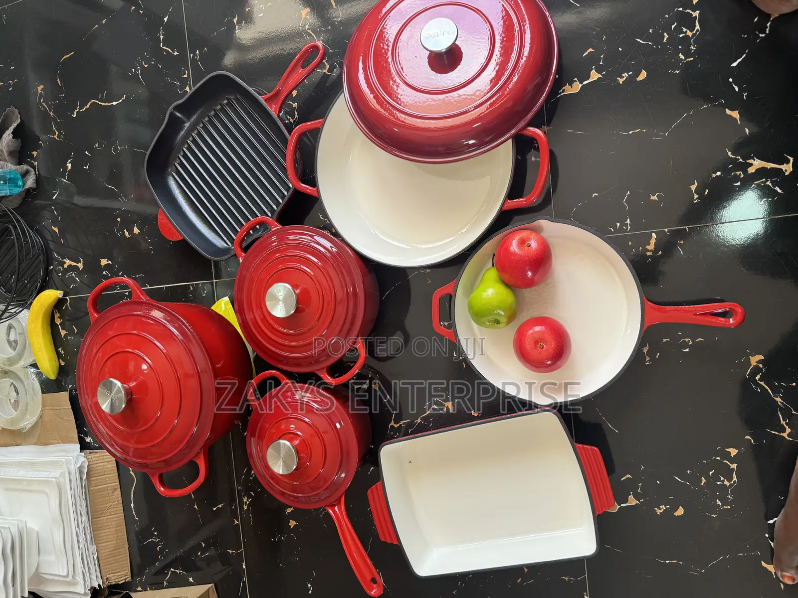 Cast Iron Set Cookware Set 11pcs
