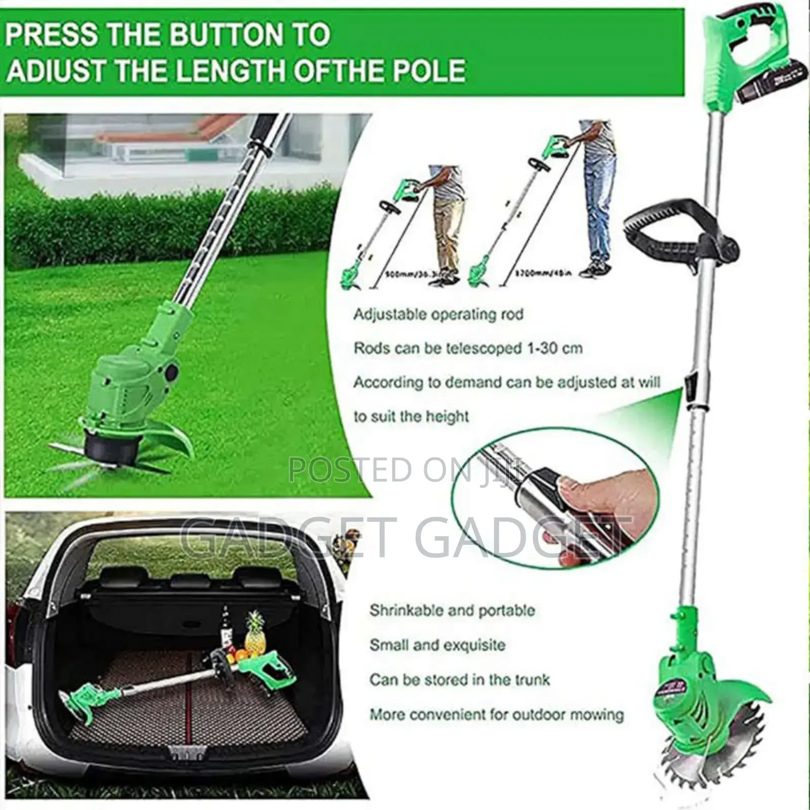 High Rechargeable Mower / String Trimmer / Weed Wacker