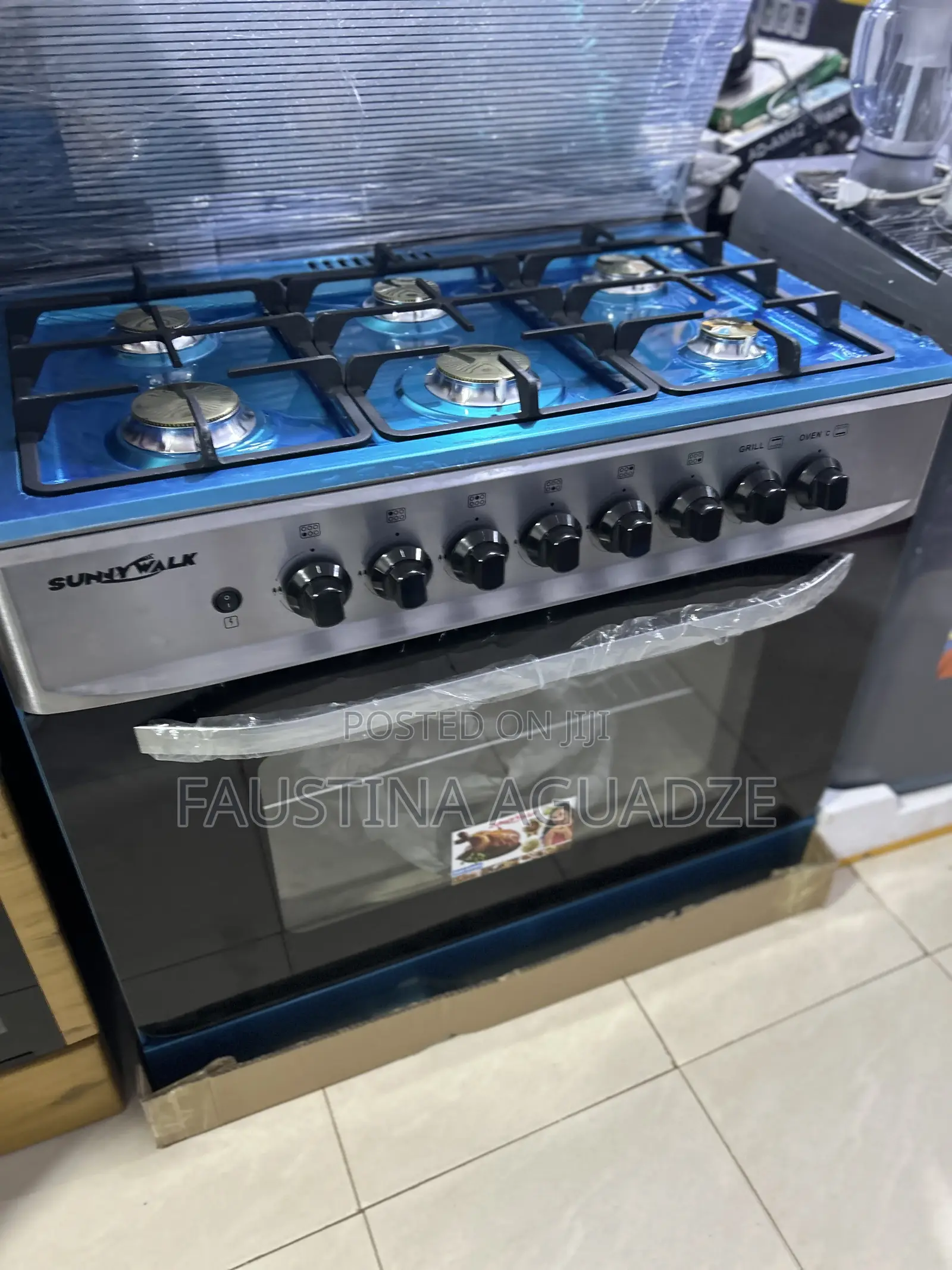 Sunny Walk 90 X60 6 Burner Gas Cooker