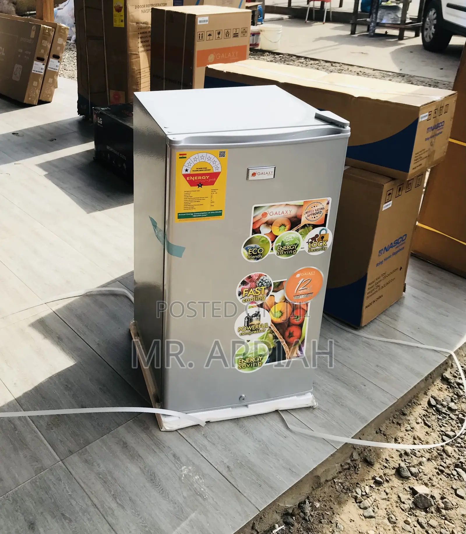 Get Galaxy Double Door Electric Refrigerator(Silver).