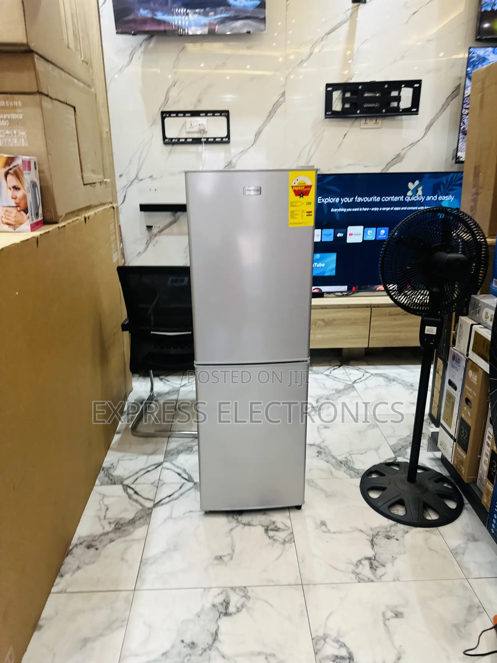 Neatly Sealed Double Door Nasco Fridge