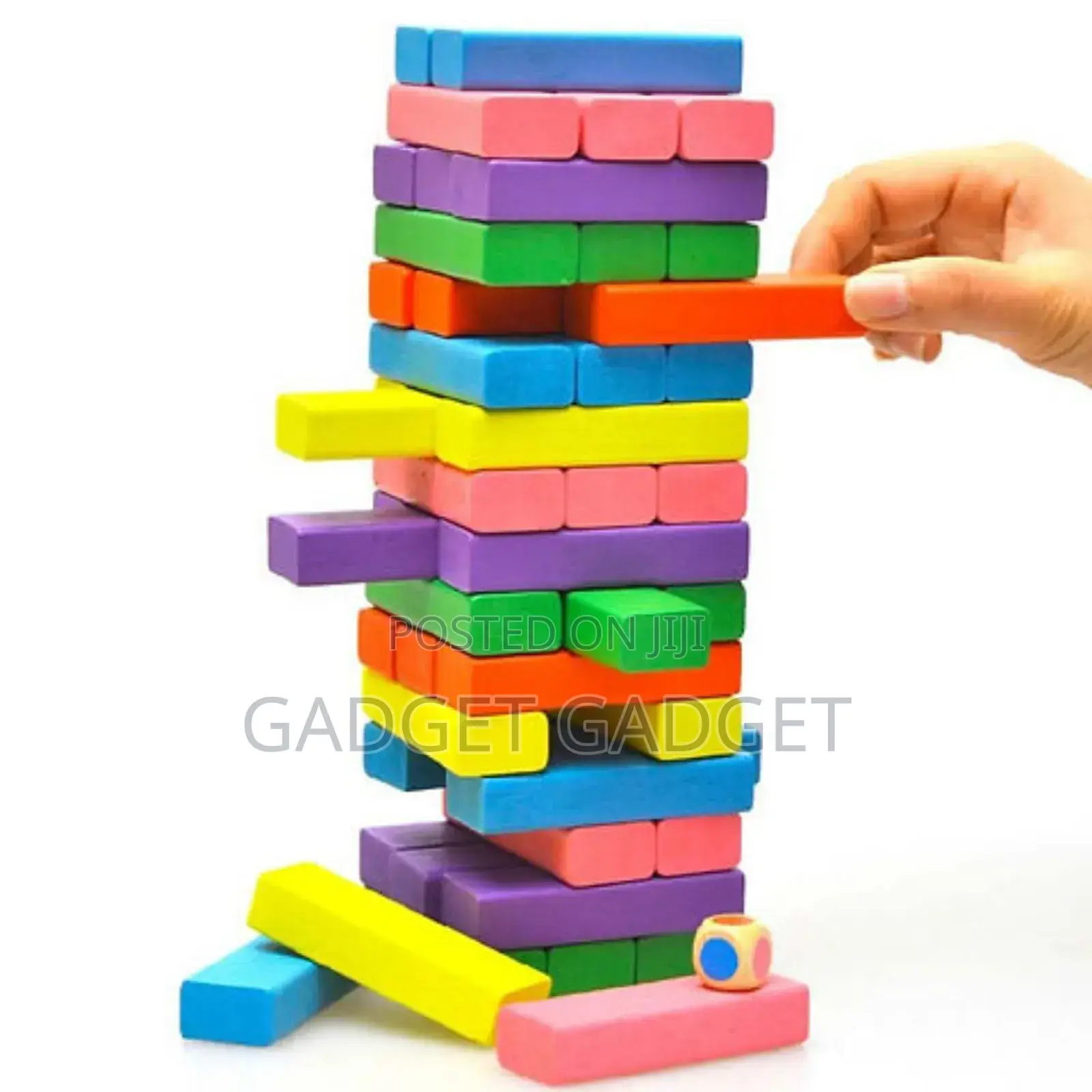 54 Blocks Colored Wooden Jenga