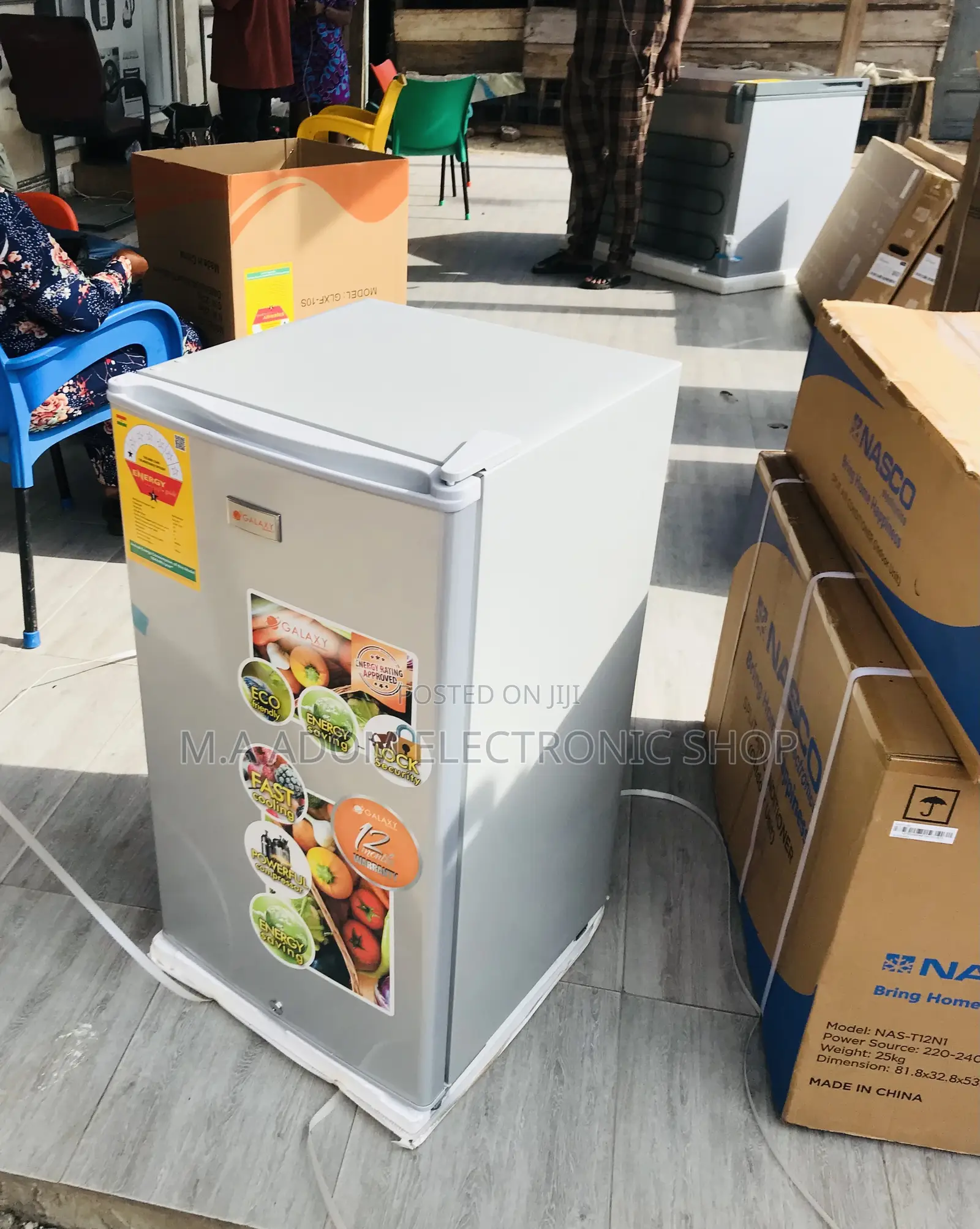 Extremely Chilling Galaxy Single Door Refrigerator.