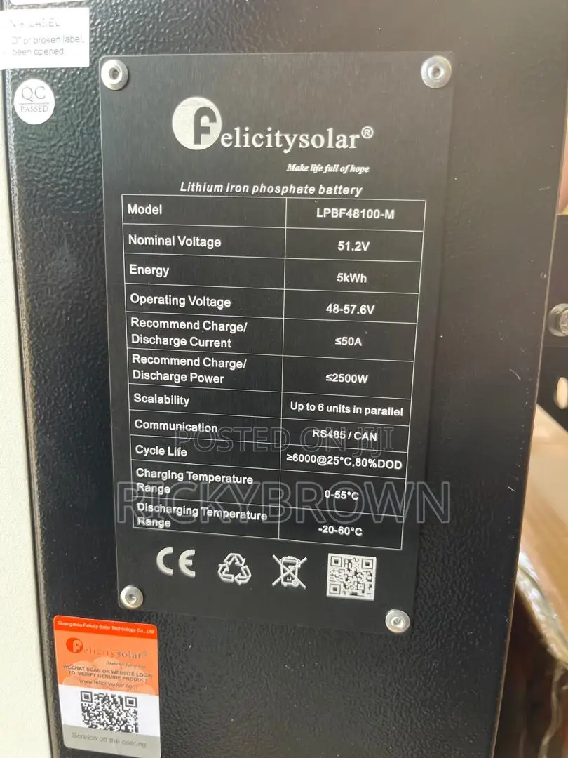 48v 100ah Felicity Lithium Ion Batteries