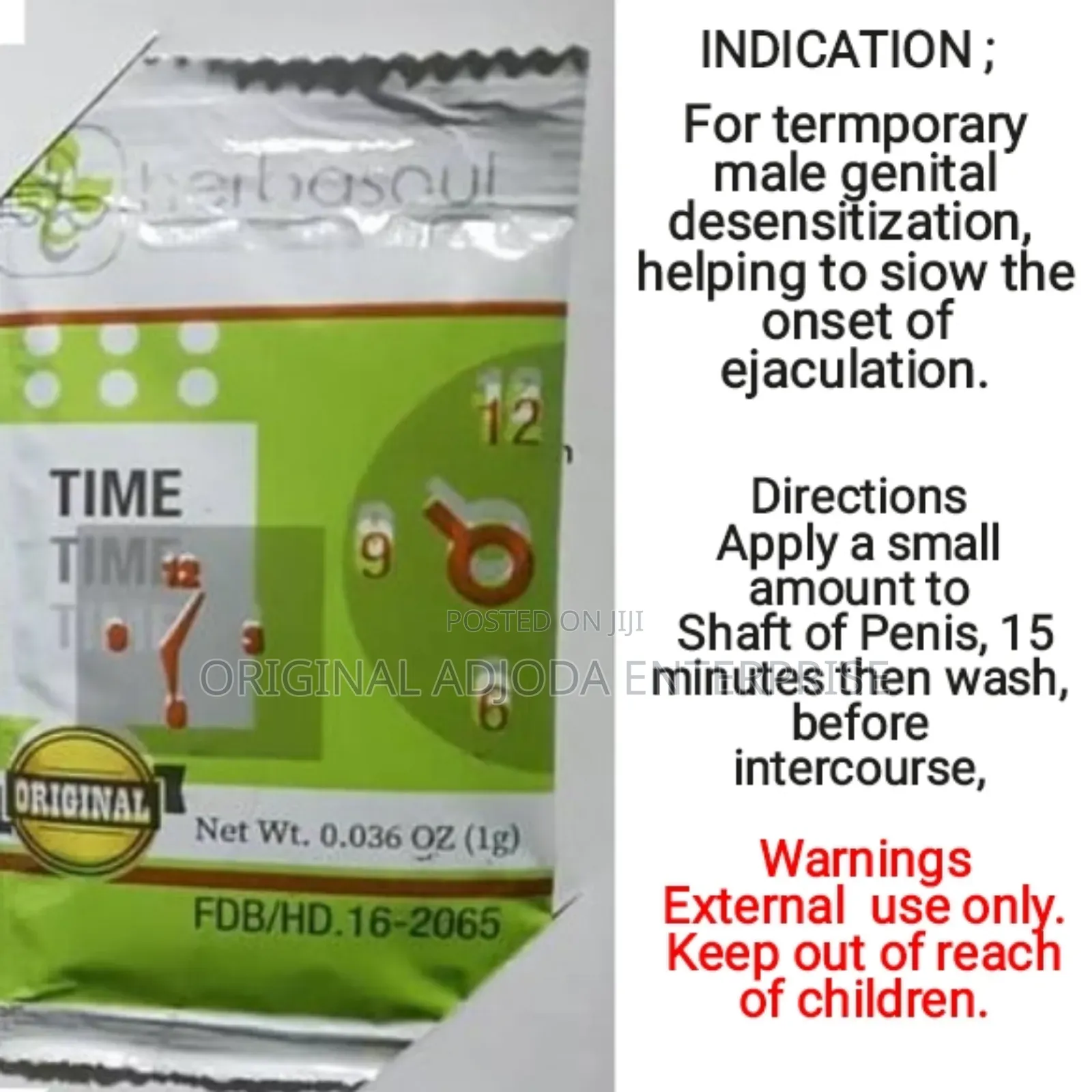 Herbalsoul Delay Time Cream