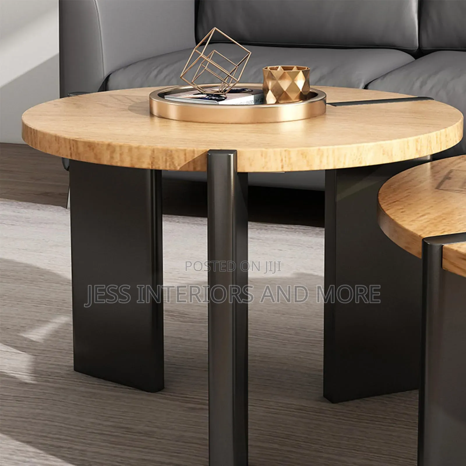 Solid Wood Center Table Set
