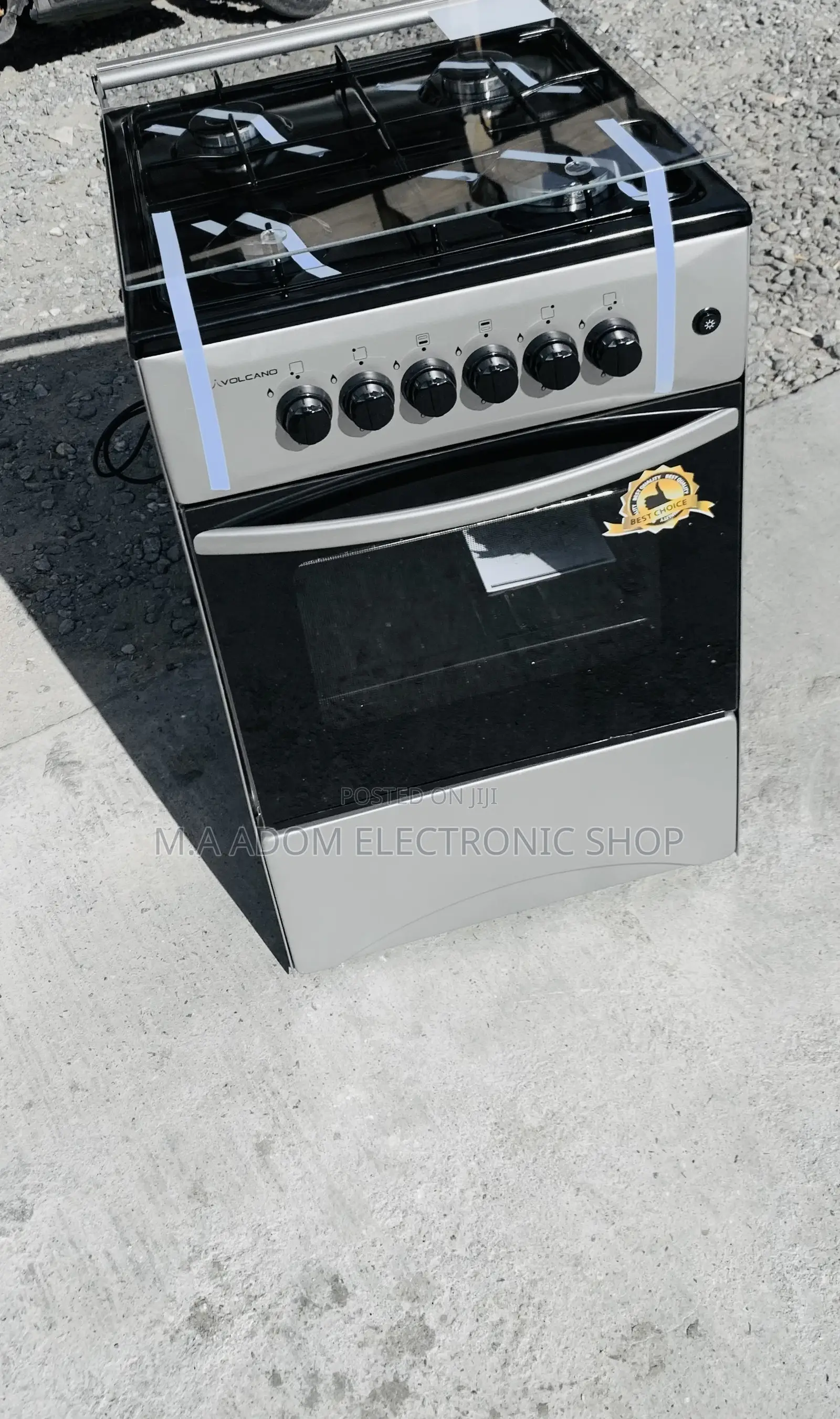 Gray/Black 50by50cm Gas Burner