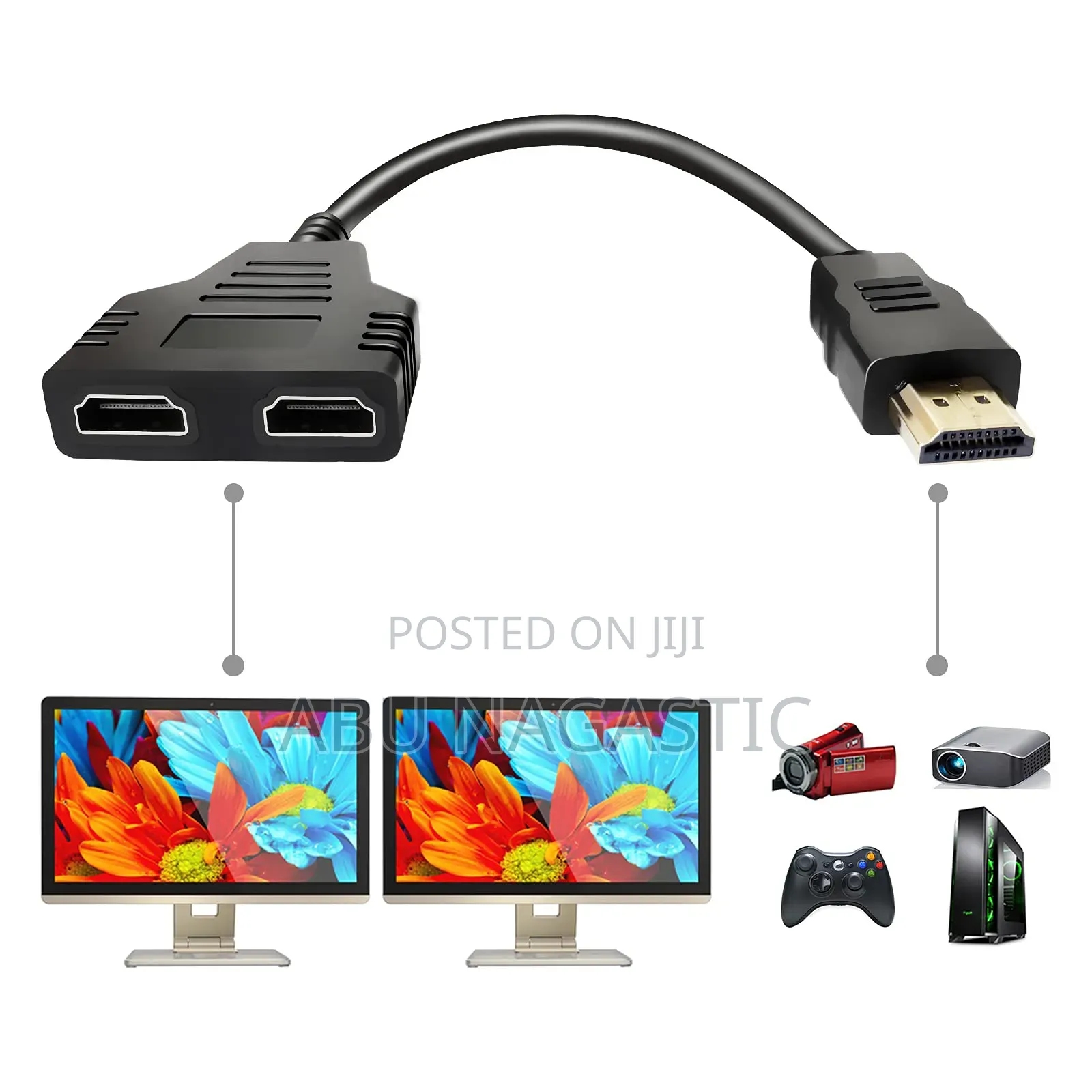 HDMI Adapter Splitter Cable