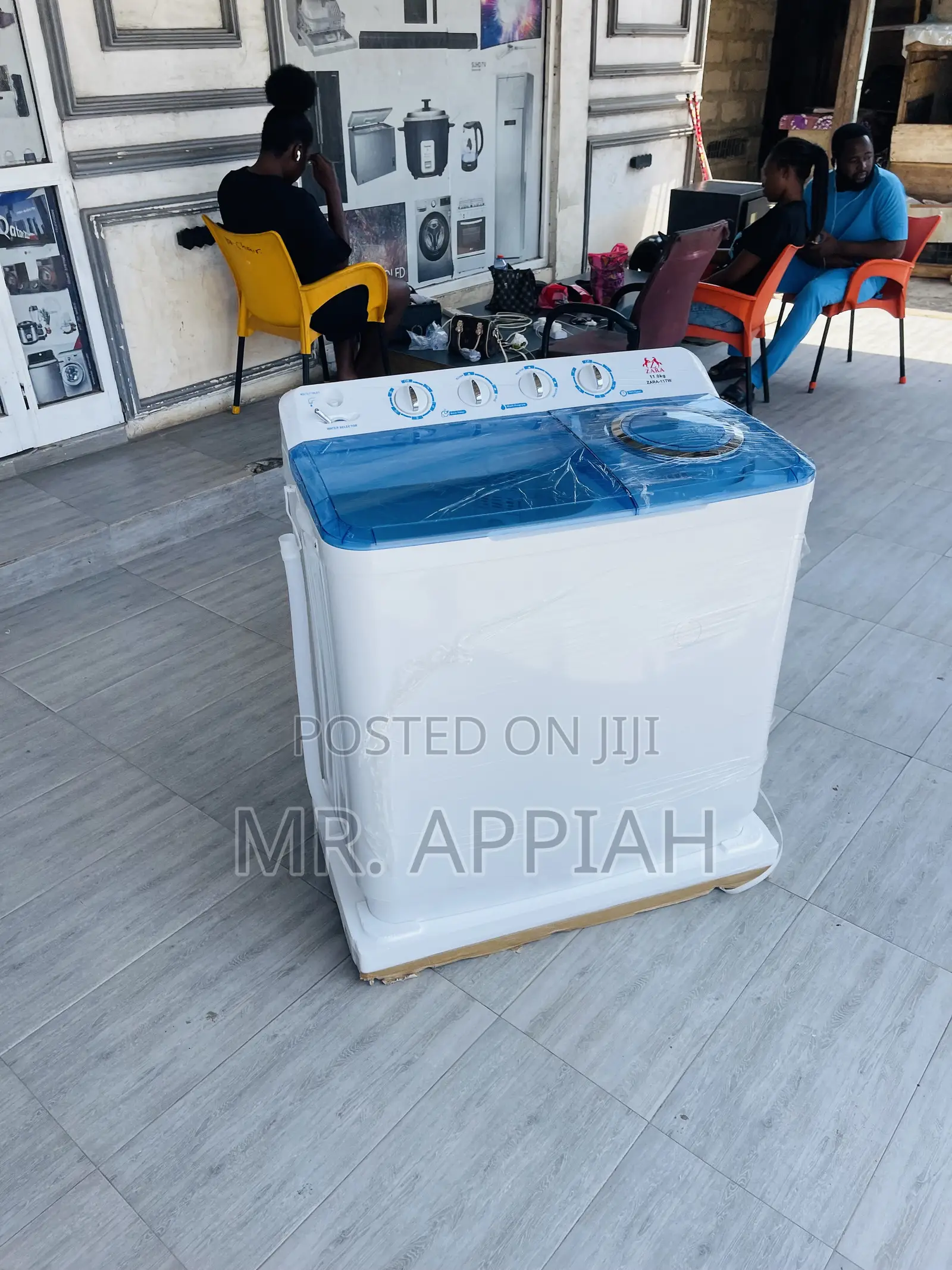 Energy Saving Zara 11kg Semi-Auto Washing Machine.