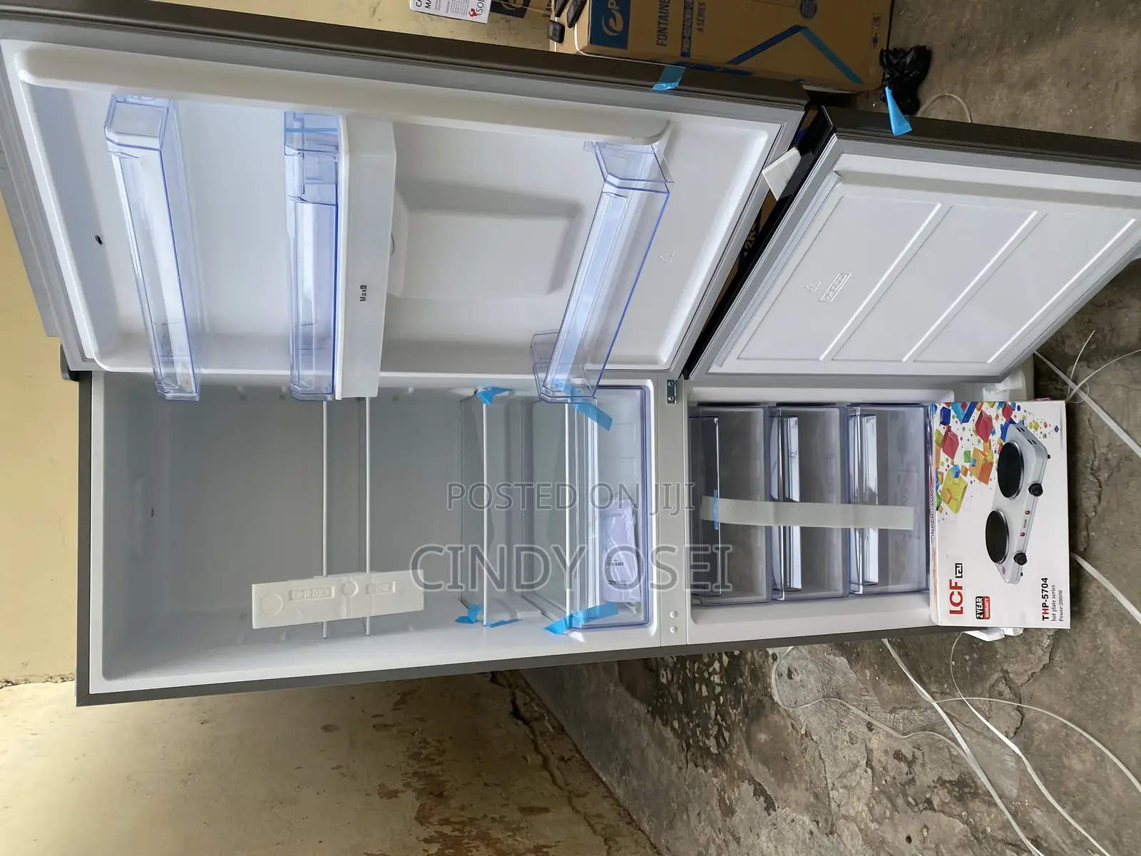 Prettyish Nasco 309liters Dispenser Double Door Fridge