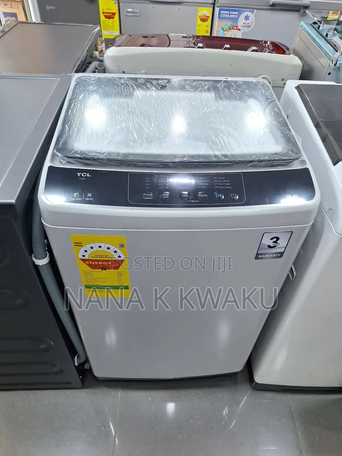 Best Fully Automatic_tcl 8kg Top Load Washing Machine