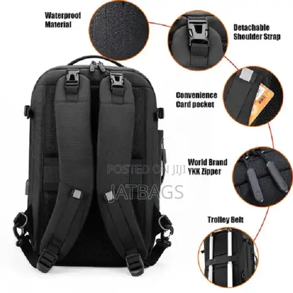 2 Bags In 1 Detachable Laptop Backpack (FREE DELIVERY)