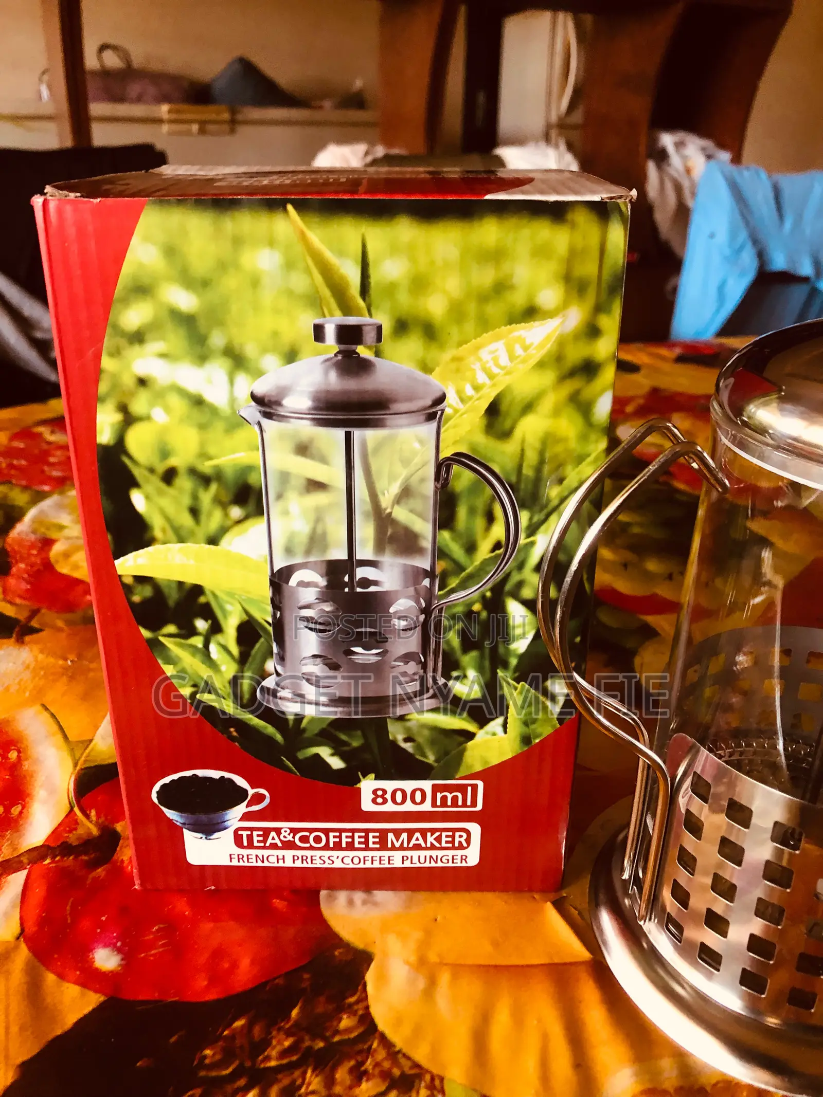 French Press Tea Coffee Maker - 800ml