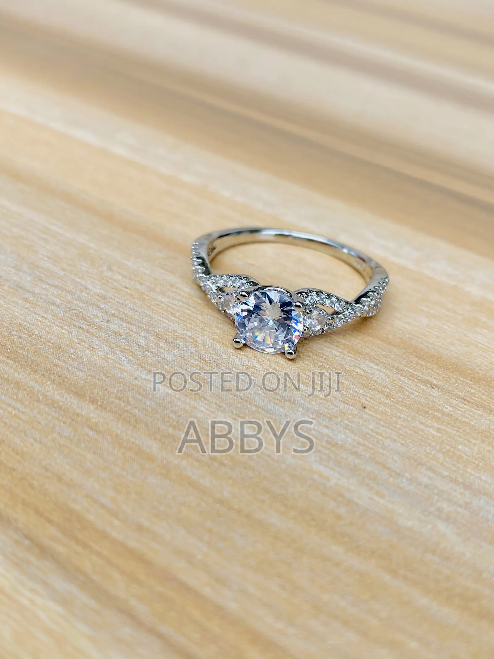 Novel Design Silver Promise Ring
