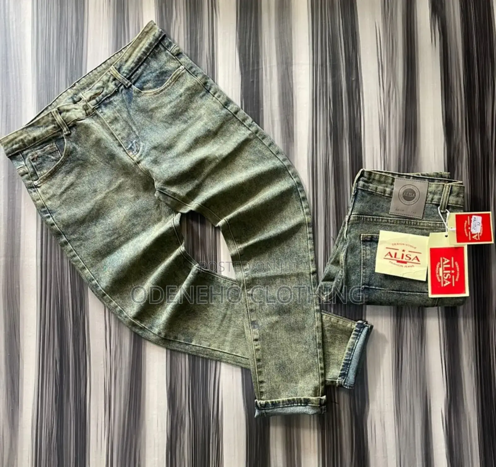 Straight Men Jeans Trousers