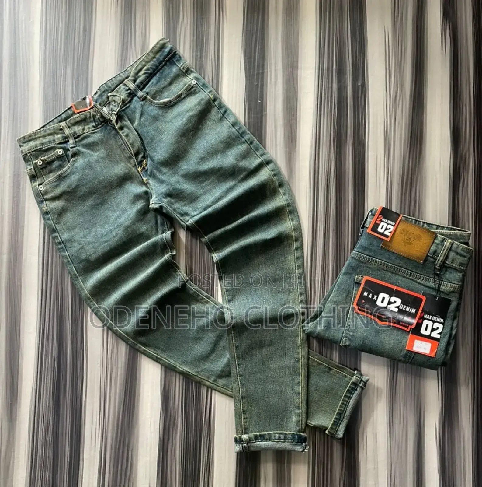 Straight Men Jeans Trousers