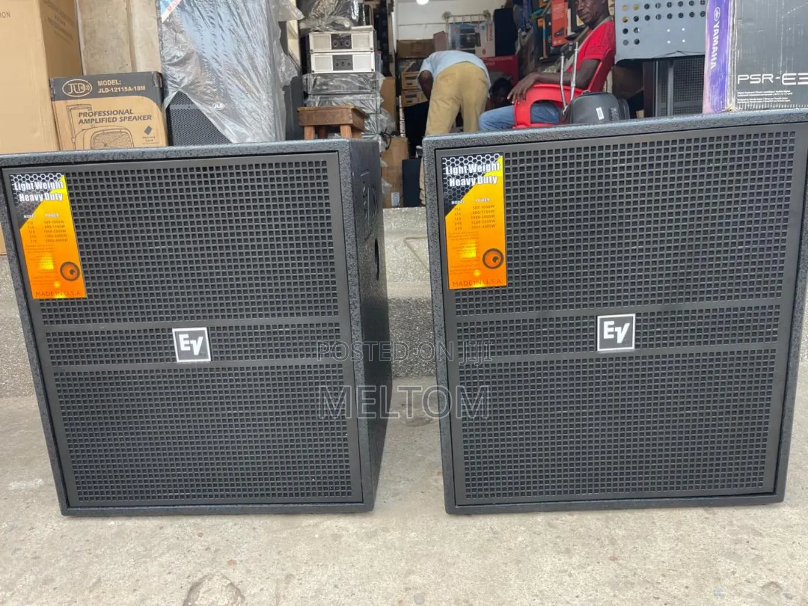 EV Single Bass Subwoofer Speaker (1PAIR)