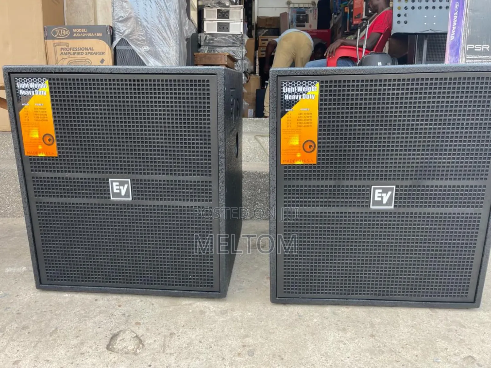 EV Single Bass Subwoofer Speaker (1PAIR)