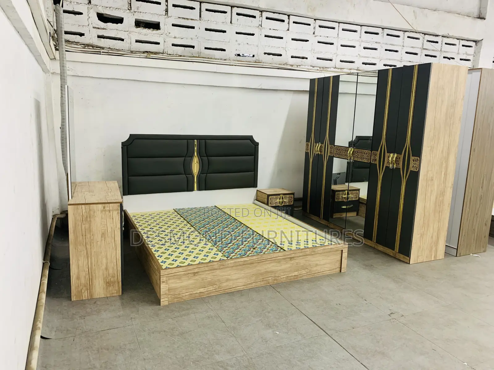 Bed Room Set, Wardrobe, Dresser, Bed