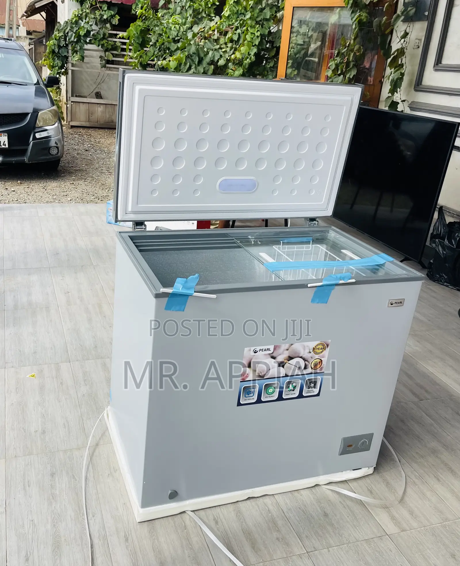 Affordable Pearl 200L Single Door Chest Freezer(Silver)