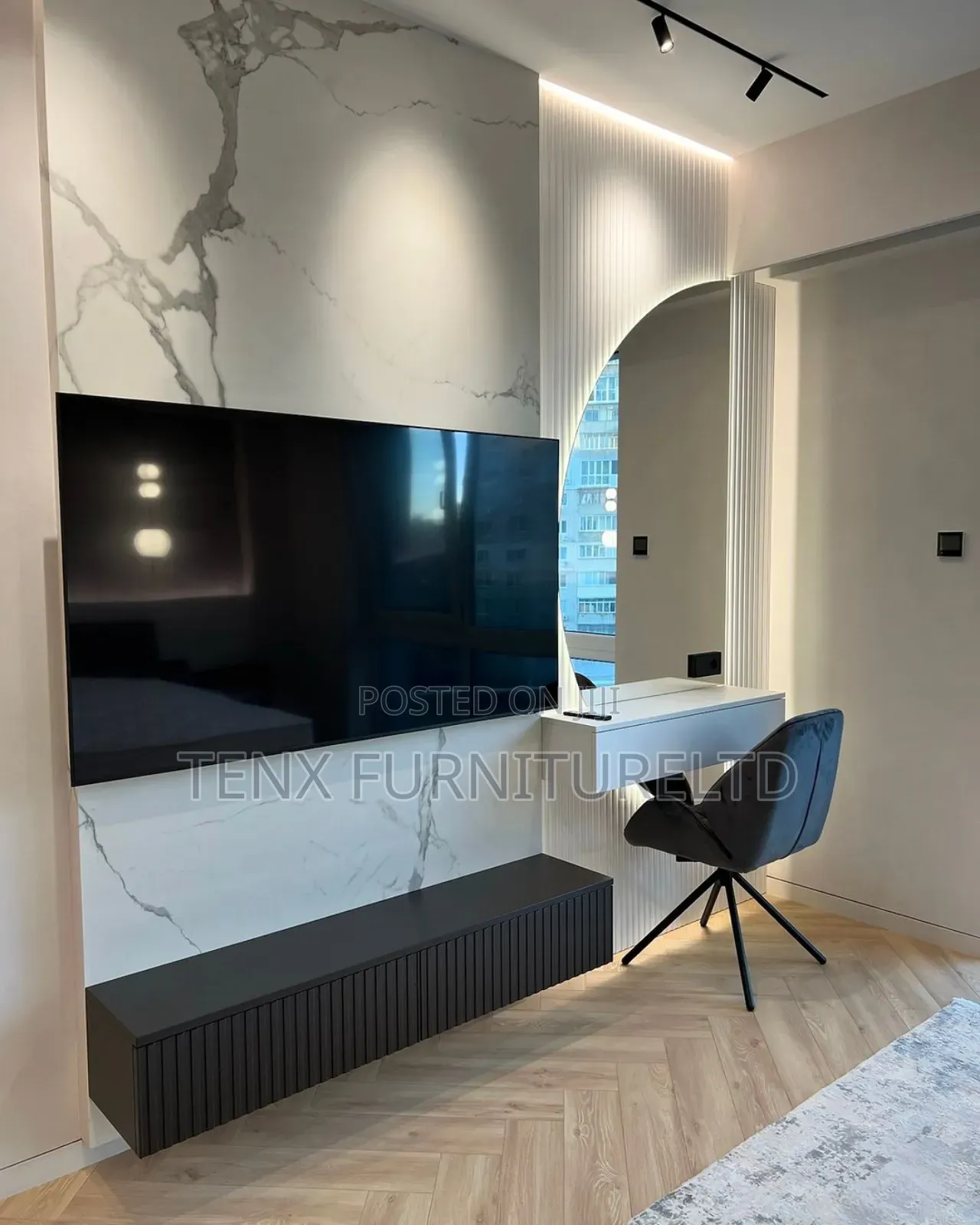 Bedroom Tv Unit With Mirror