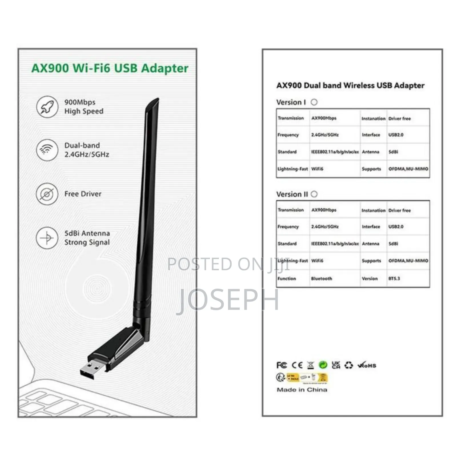 Wifi and Bluetooth Dual Adapter