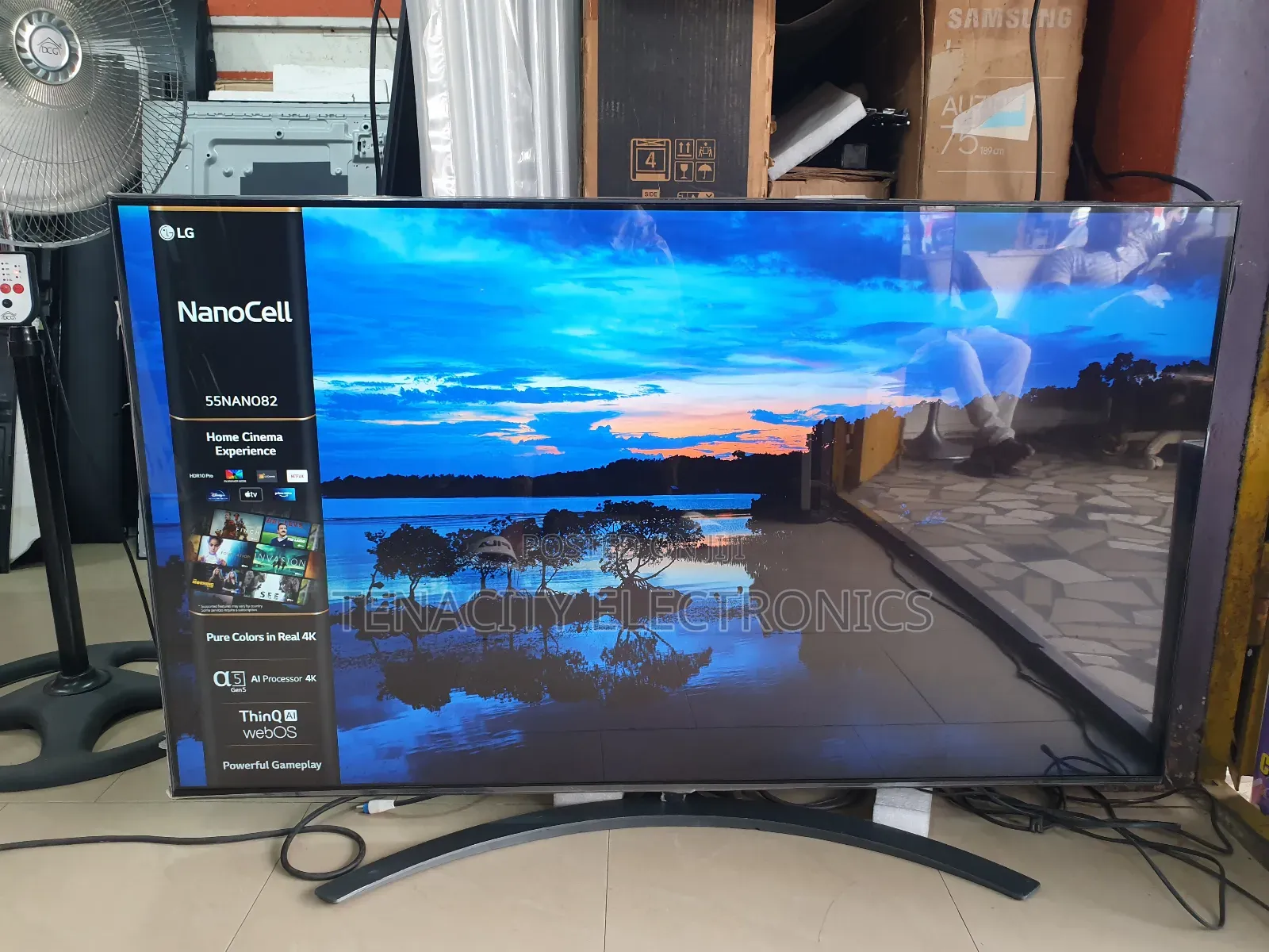 55"Edgeless LG Nanocell Uhd HDR Smart Satellite TV