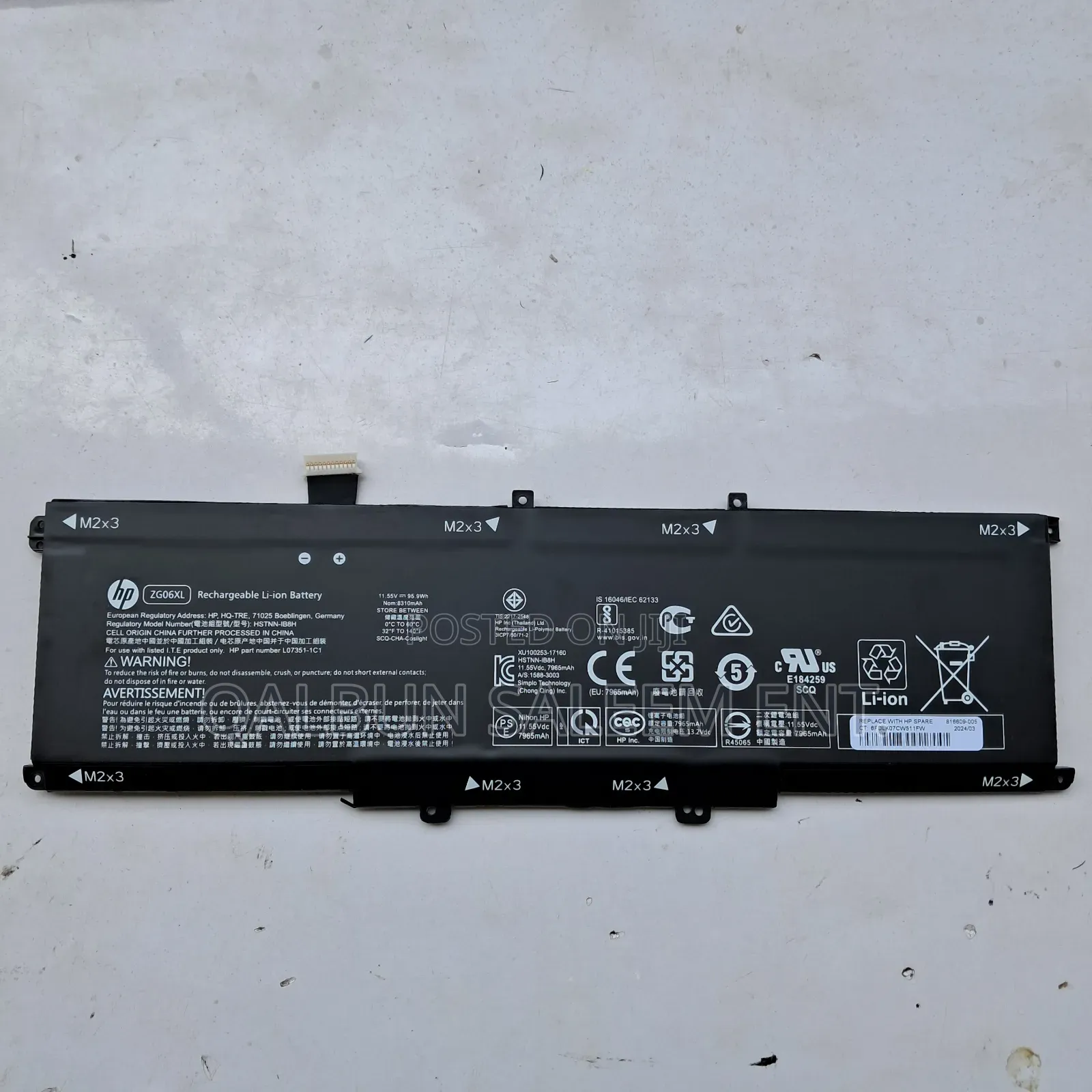 Hp Zg06xl Laptop Battery For Zbook Studio G5 X360 G5 1050 G1