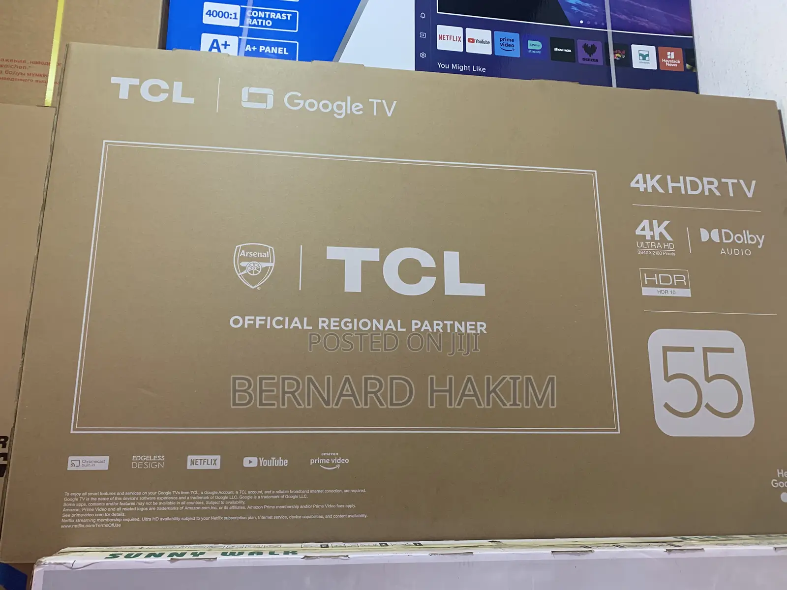 TCL 55” 4khdr Tv