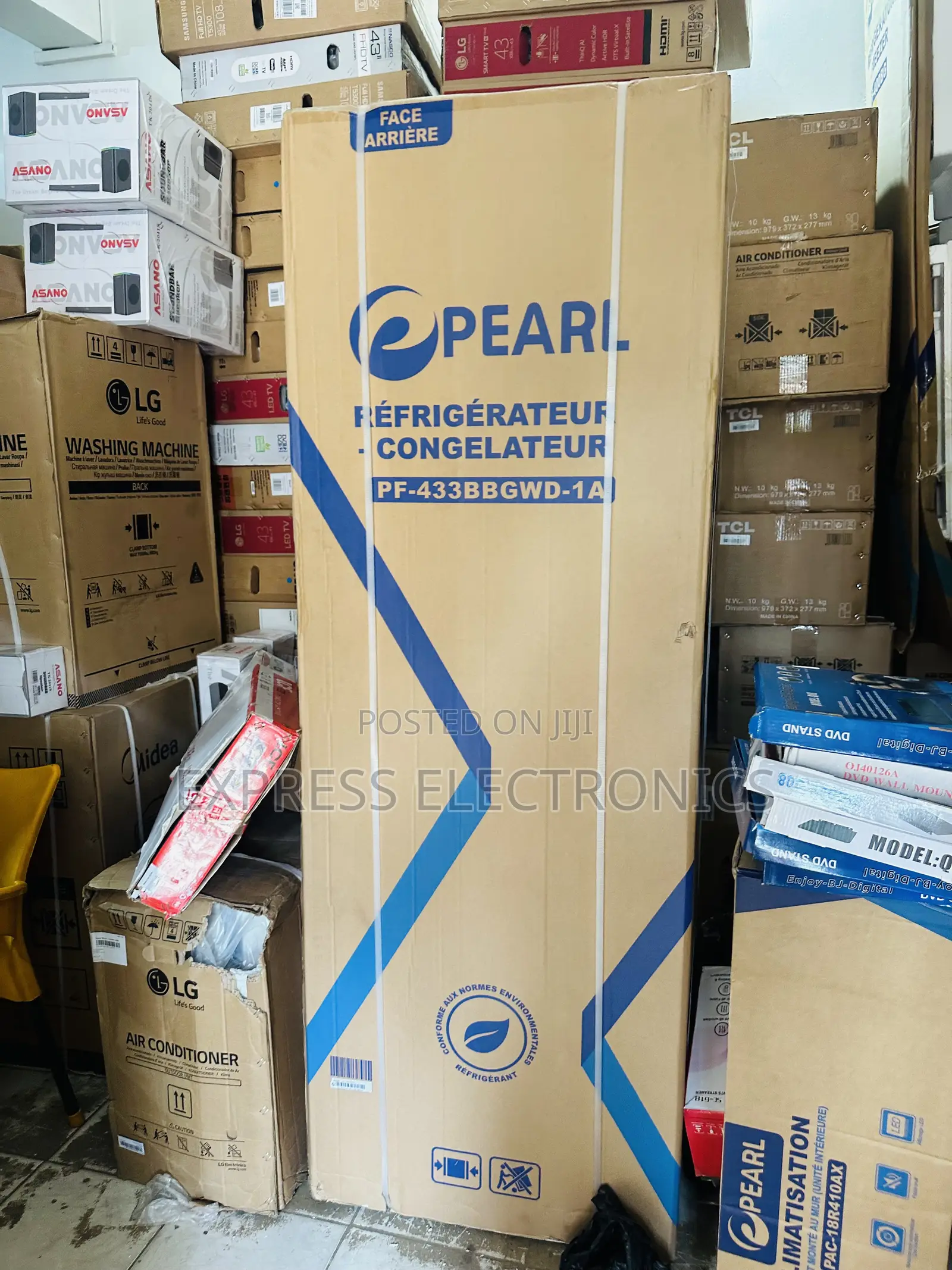 Auto Defrost Double Door Fridge Pearl Pf-433bbg