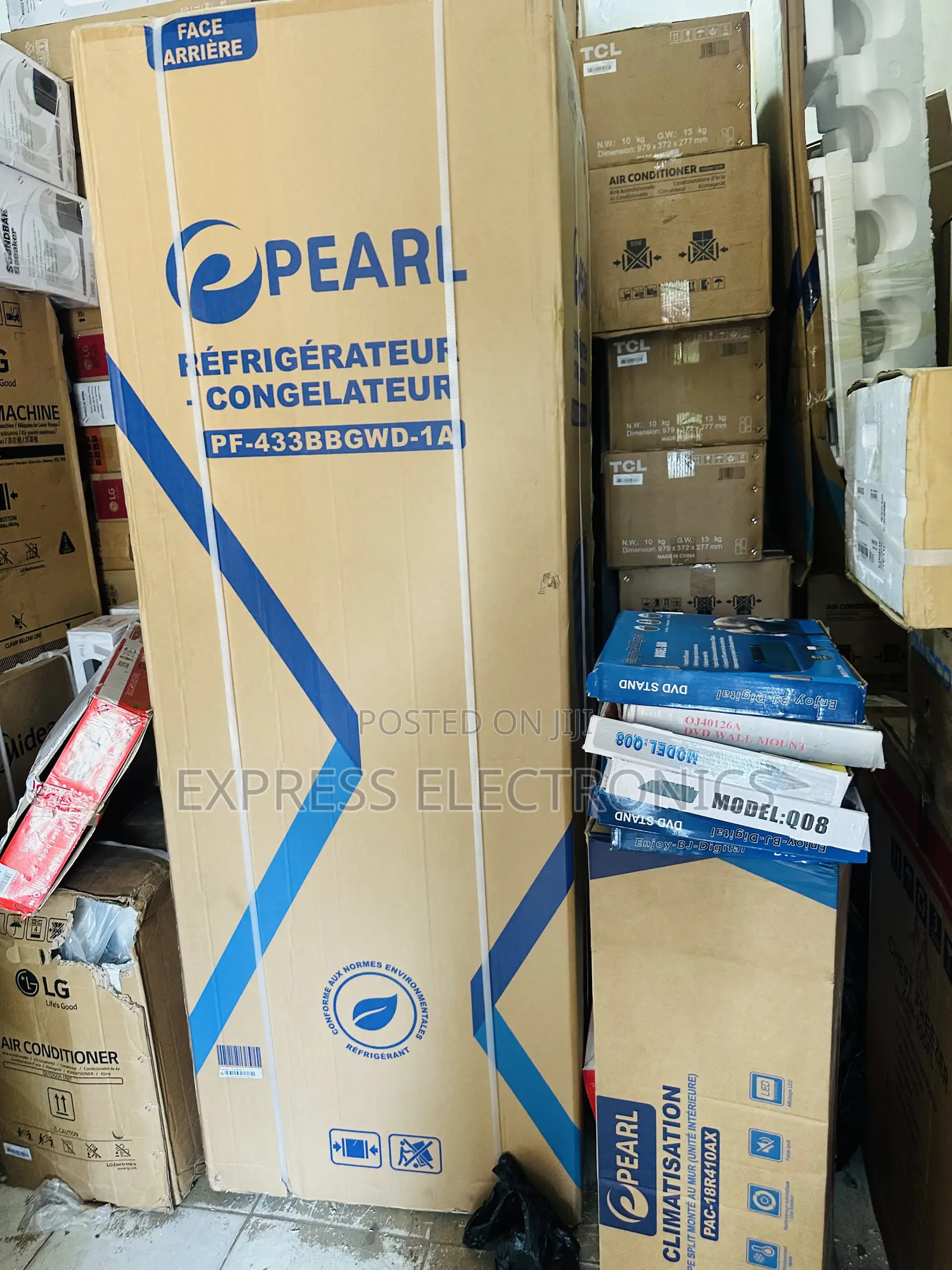 High Efficiency Double Door Fridge Pearl Pf-433bbg