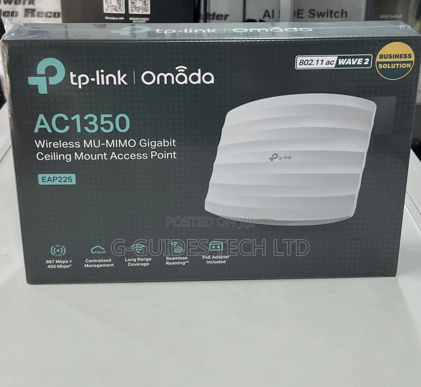 Tp-Link Eap225 Ac1350 Gigabit Ceiling Mount Access Point