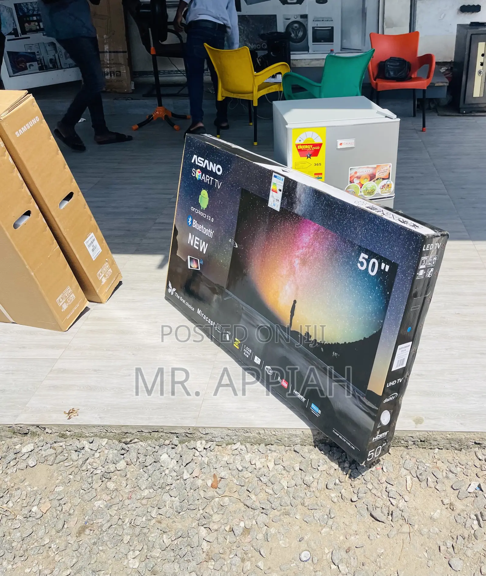 Sealed in Box Asano 50 Inch Uhd Smart Electric Tv.