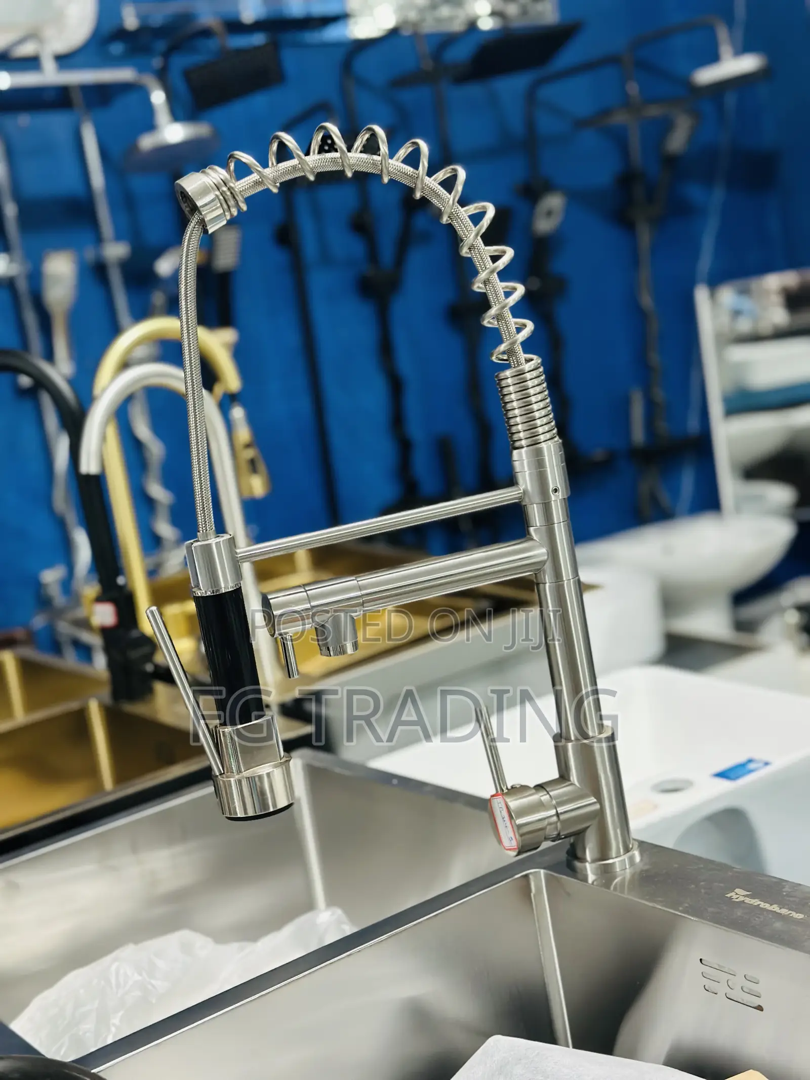 Complete Kitchen Sink + Pull Out Tap - Quality Silver Sink