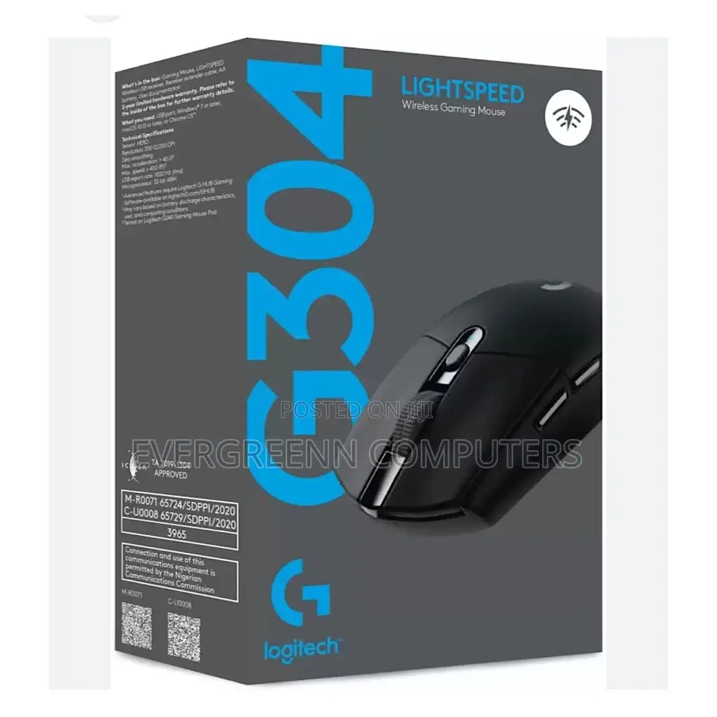 Gaming Mouse, G304, Wireless and Rechargeable
